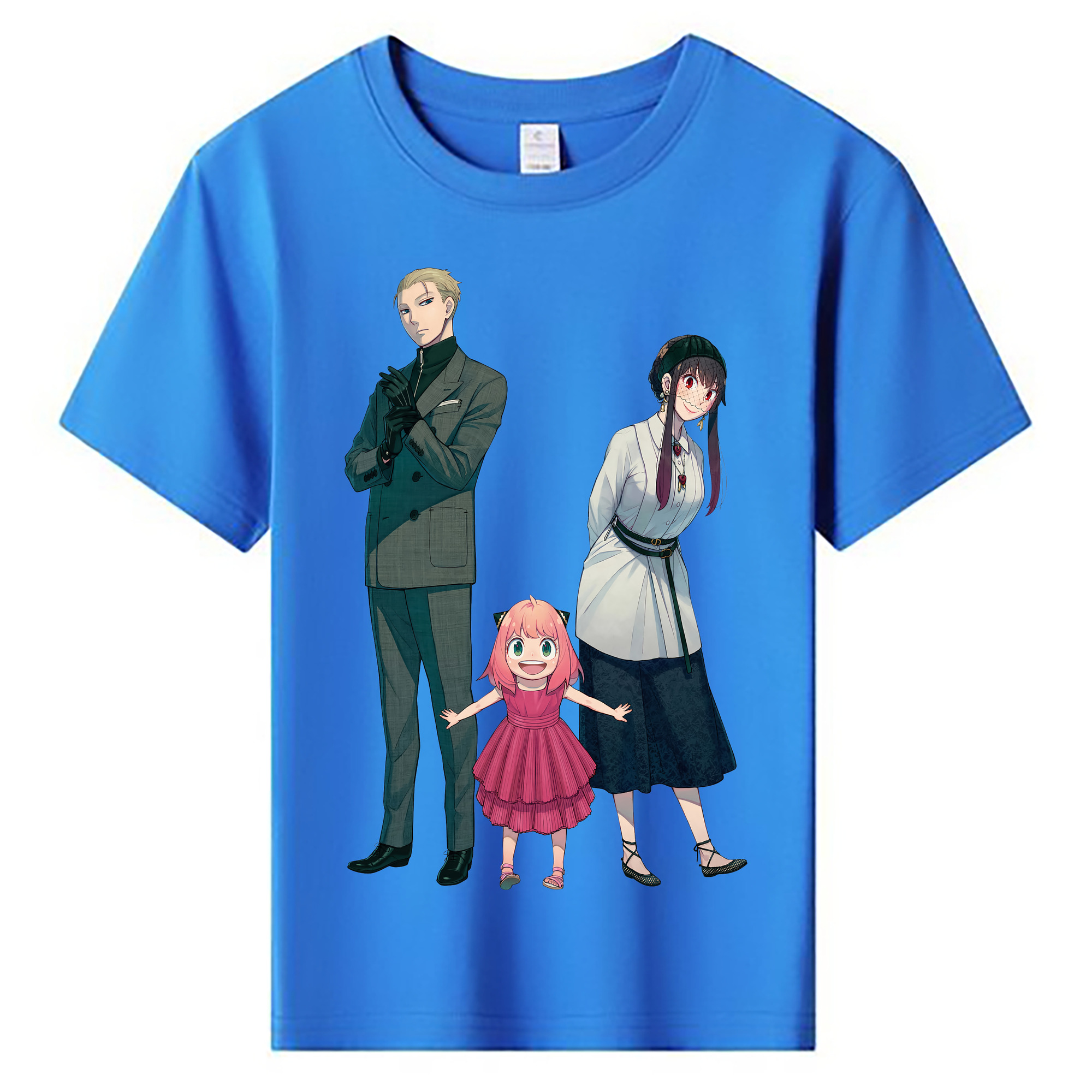 （画像用） SPY×FAMILY间谍家家酒 綿100％キッズTシャツ（フロントプリント）